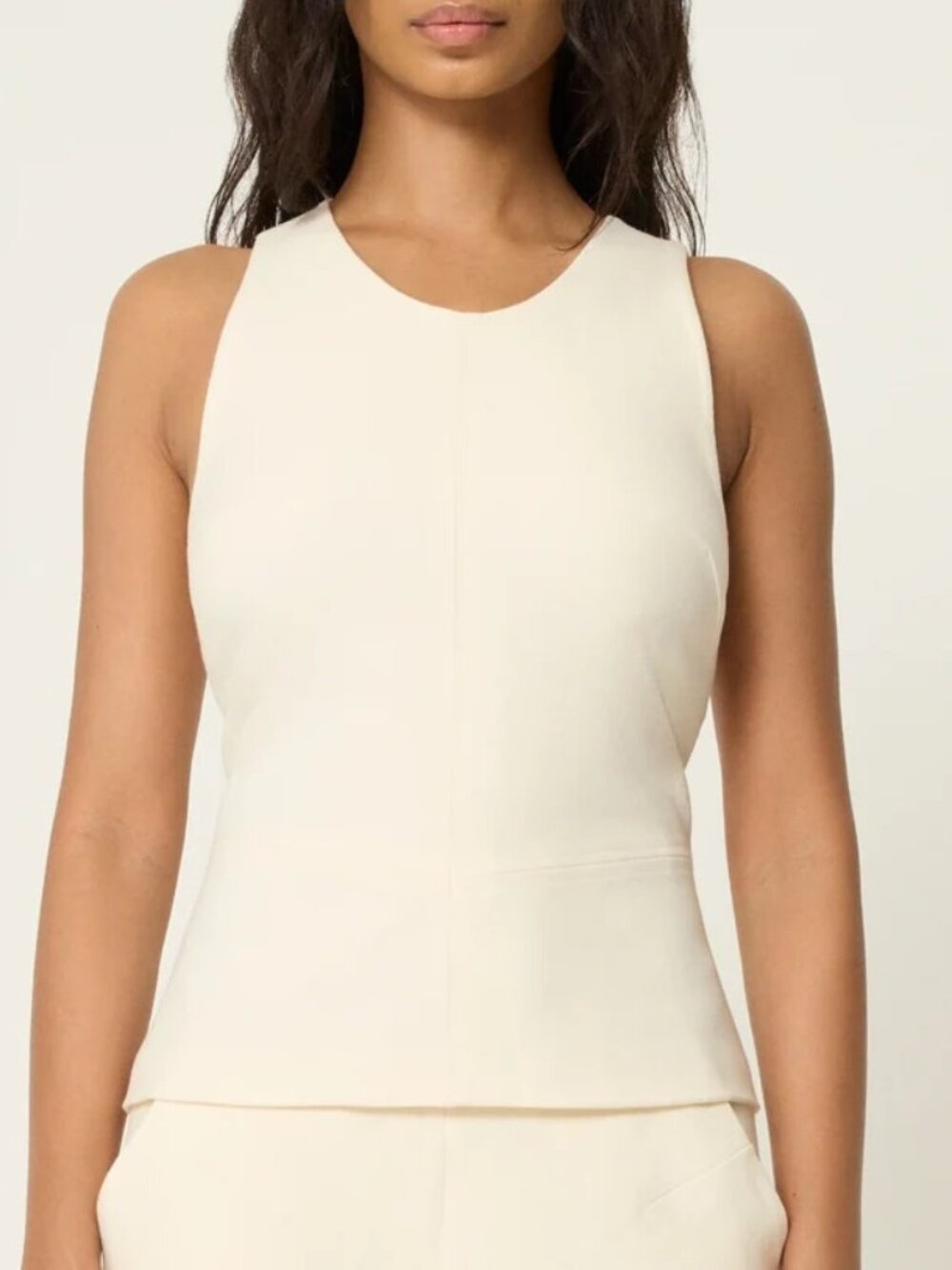 Khy Tailored Tank Top Warm White Size M